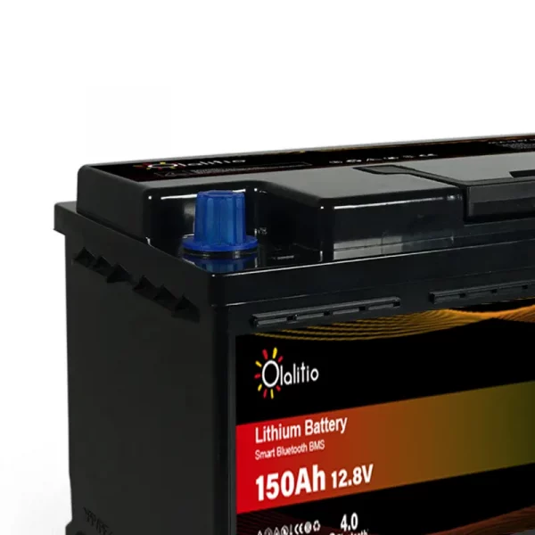 Lithium Batterie 150Ah 12.8V LiFePO4 unter dem sitz mit  Bluetooth-BMS-Olalitio –