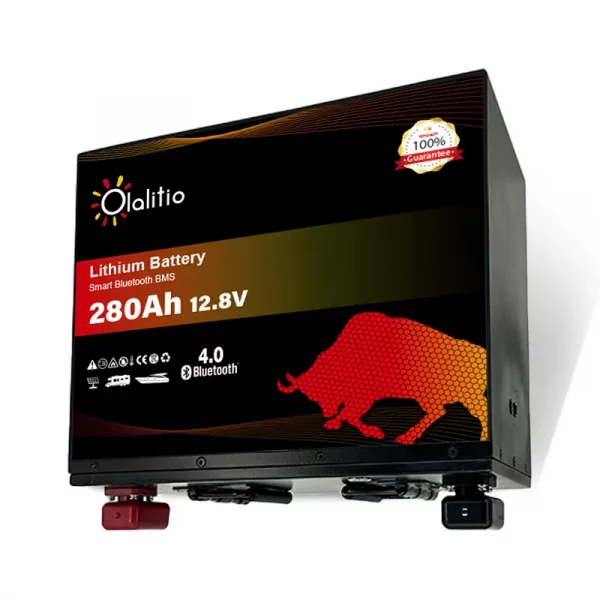 OLALITIO LiFePO4 Smart BMS 12,8V/100Ah 1280Wh Bluetooth OLA-12-100